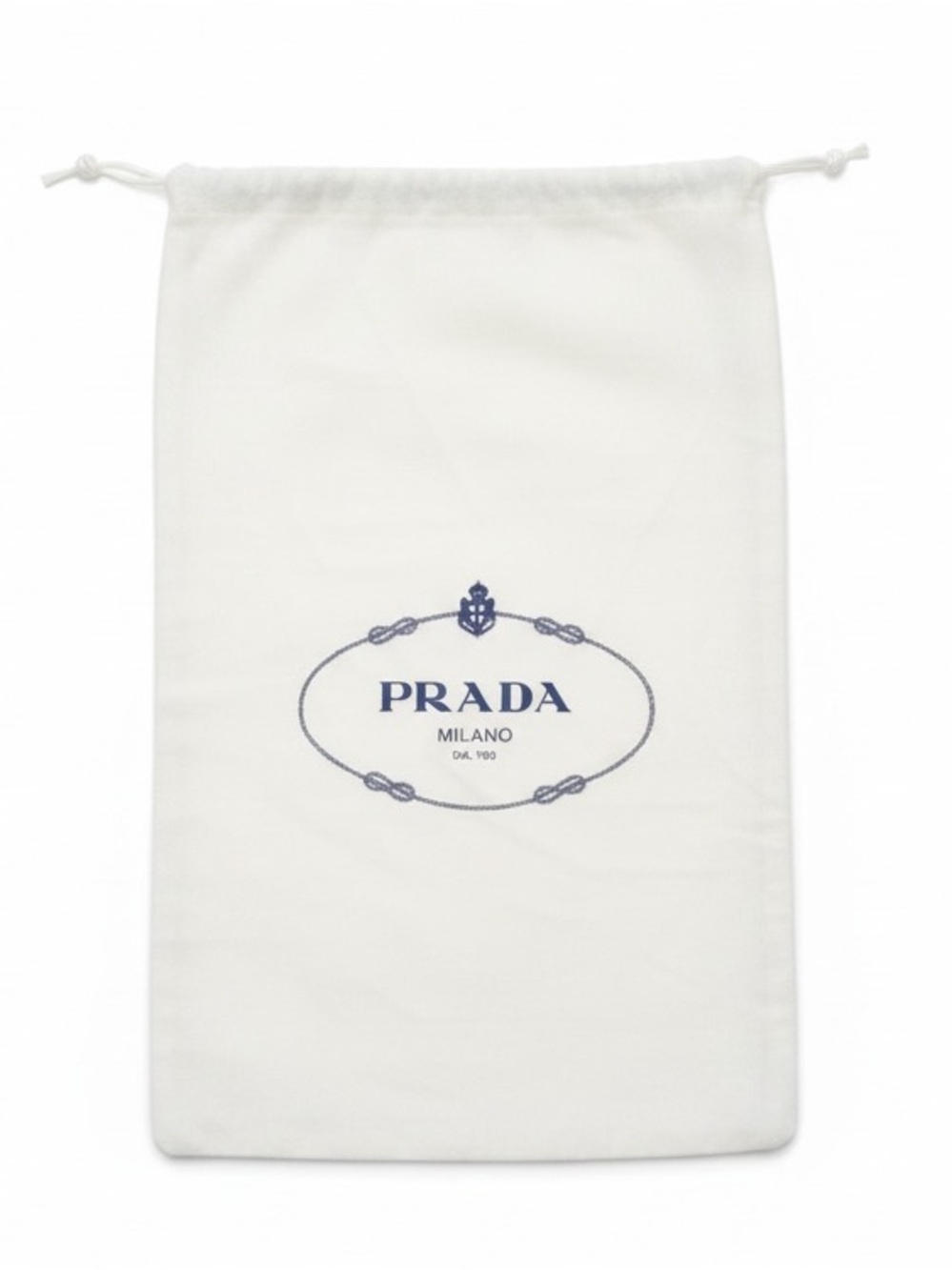Prada Milano Cream Drawstring Handbag Shoes Dust Bag Cover